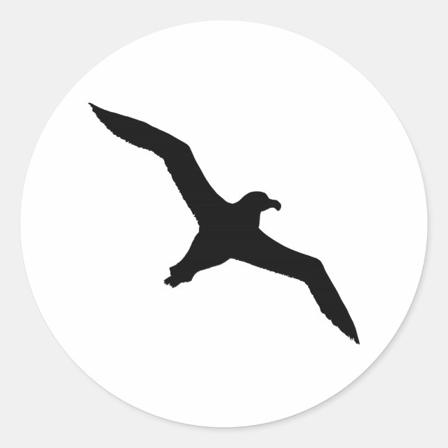 Pegatina Redonda Albatros (Anverso)