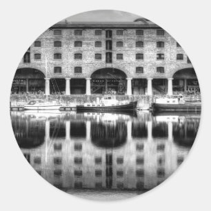 Pegatina Redonda Albert Dock Liverpool