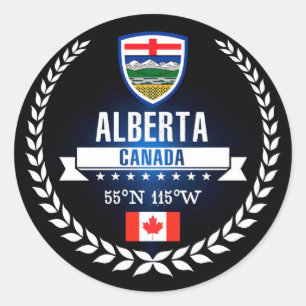 Pegatina Redonda Alberta