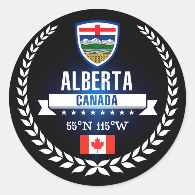 Pegatina Redonda Alberta (Anverso)