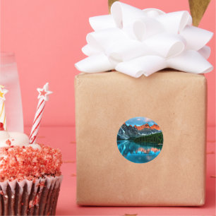 Pegatina Redonda Alberta (Canadá)