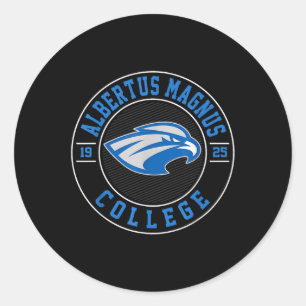 Pegatina Redonda Albertus Magnus College Arch Vintage Design Para M