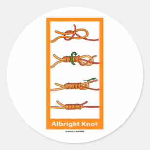 Pegatina Redonda Albright Knot