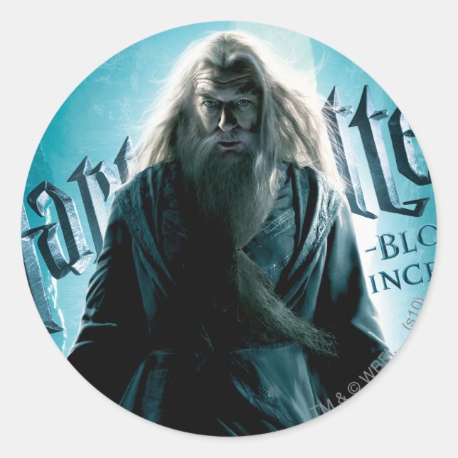 Pegatina Redonda Albus Dumbledore HPE6 1 (Anverso)