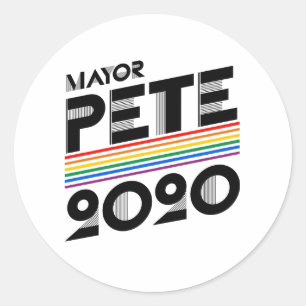 Pegatina Redonda Alcalde Pete Orgullo 2020
