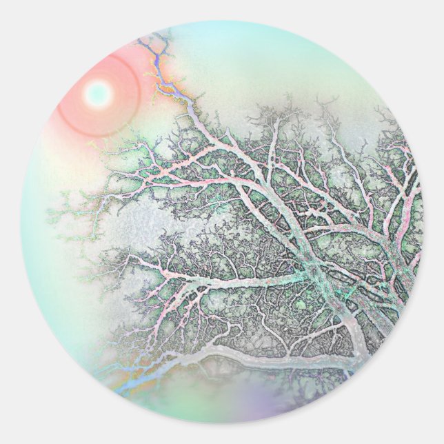 Pegatina Redonda Alcance (Anverso)