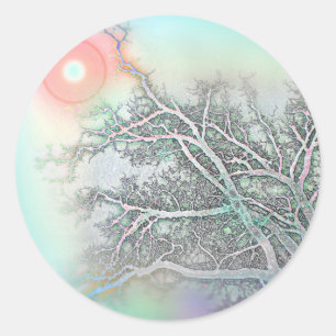 Pegatina Redonda Alcance