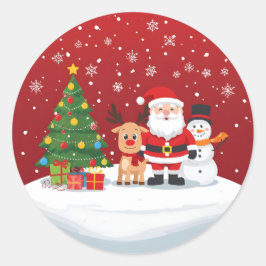 Pegatina Redonda Alegrando Espíritus