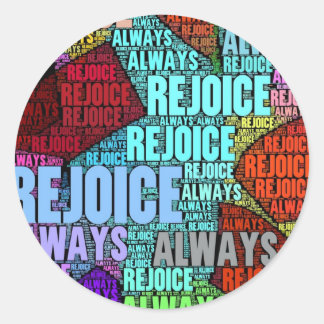 Pegatina Redonda ¡Alégrate!