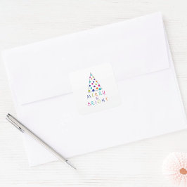 Pegatina Redonda Alegre y Brillante