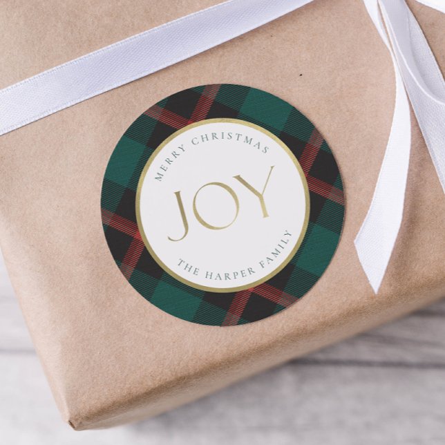 Pegatina Redonda Alegría de la tradición de la seta verde roja (Subido por el creador)