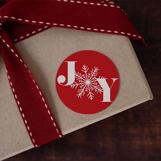 Pegatina Redonda Alegría festiva | Vacaciones (Subido por el creador)