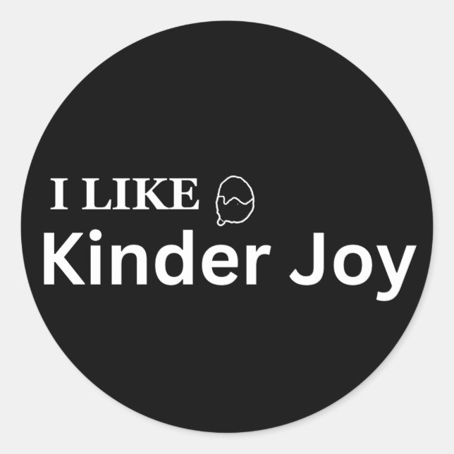 Pegatina Redonda alegría más amable (Anverso)