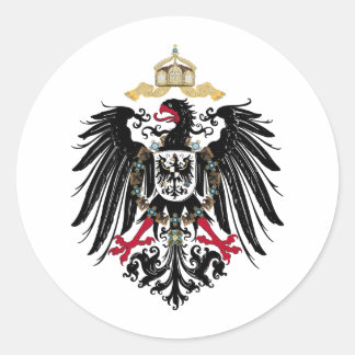 Pegatina Redonda Alemán águila de imperio