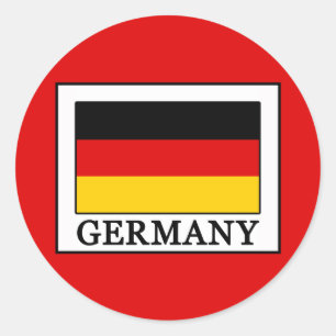 Pegatina Redonda Alemania