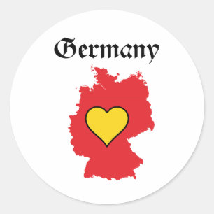 Pegatina Redonda Alemania