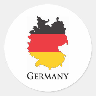Pegatina Redonda Alemania