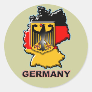 Pegatina Redonda Alemania