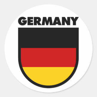 Pegatina Redonda Alemania