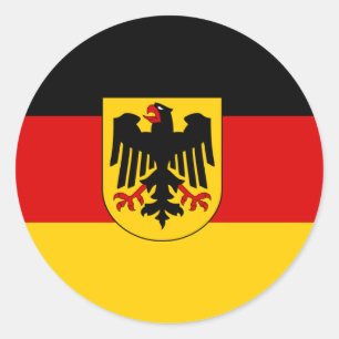 Pegatina Redonda Alemania, Alemania