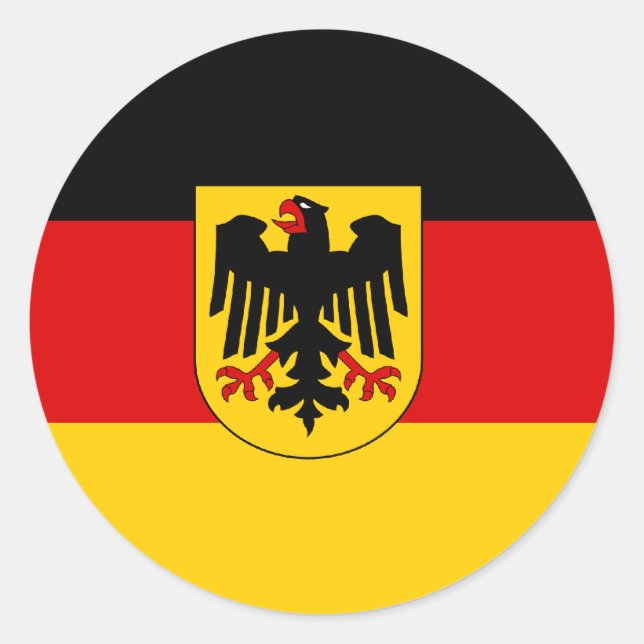 Pegatina Redonda Alemania, Alemania (Anverso)