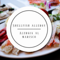 Alergia bilingüe negra y blanca a la concha