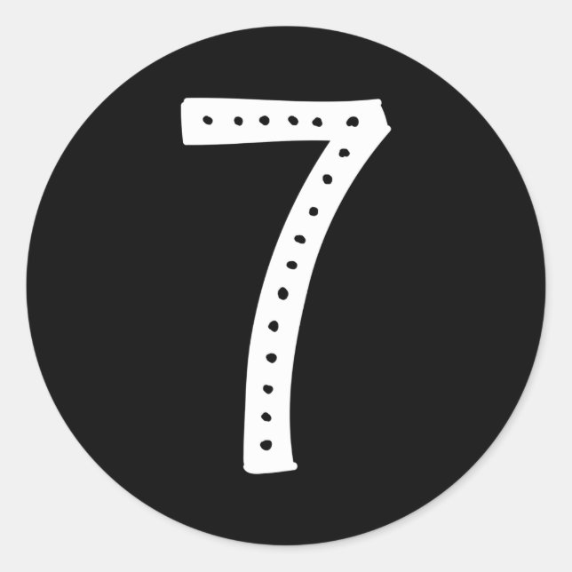 Pegatina Redonda Alfabeto B-Day personalizado Capital 41 (Anverso)