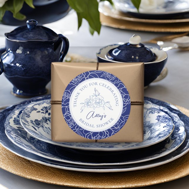 Pegatina Redonda Algo Azul Antes de Hacerlo Elegante Desayuno Nupci (Subido por el creador)