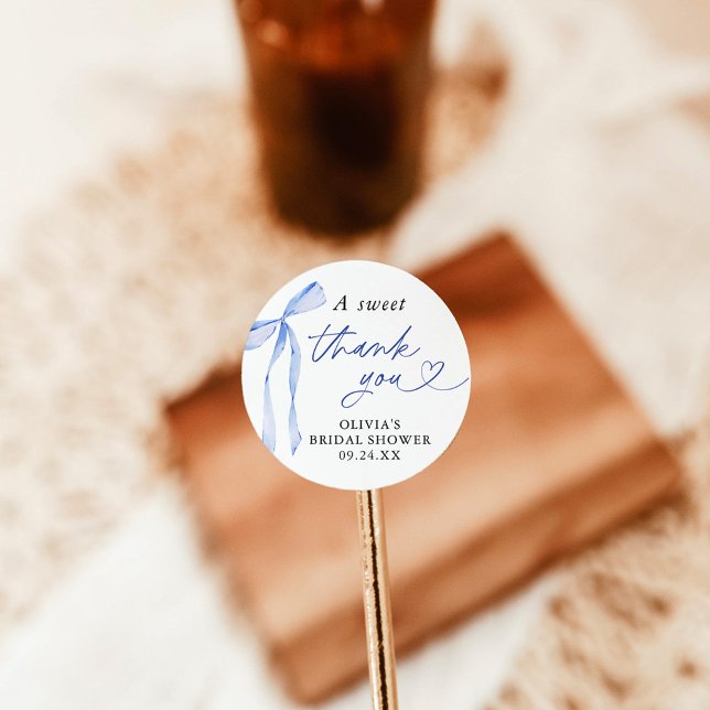 Pegatina Redonda Algo Azul Antes de Mis Pegatinas de Postre de Boda (Subido por el creador)