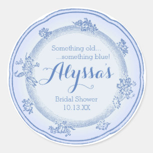 Pegatina Redonda Algo placa vieja