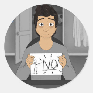 Pegatina Redonda "¿Alguna vez vas a cambiar?"