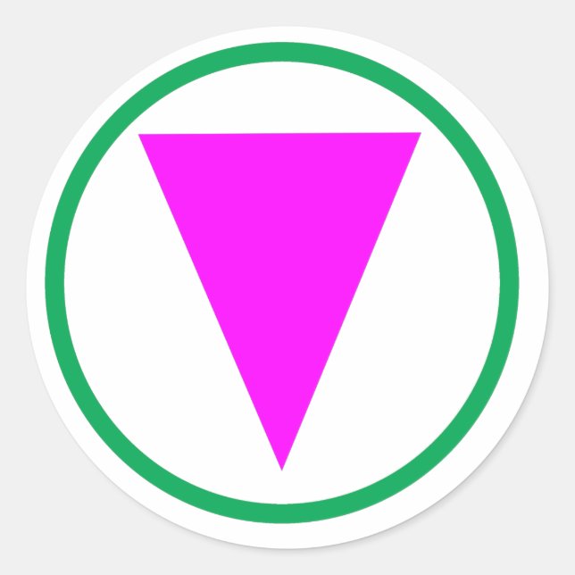 Pegatina Redonda aliado LGBTQ. (Anverso)