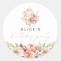 ALICE Rubor Floral Birthday Tea Fiesta Brunch Favo