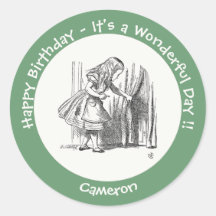 Alicia en el cumpleaños de la tierra de las maravi