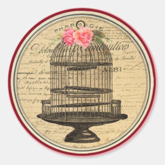 Pegatina Redonda Alicia vintage en Pegatinas del Fiesta del té de l