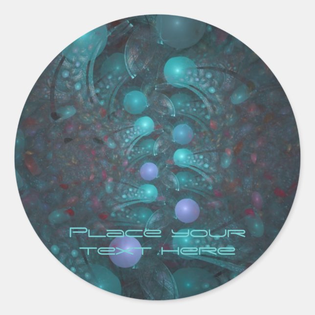 Pegatina Redonda Alien Skin 001 (Anverso)