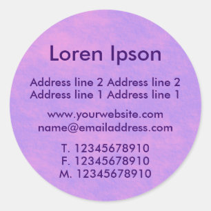 Pegatina Redonda Alien Sky Business / Profile