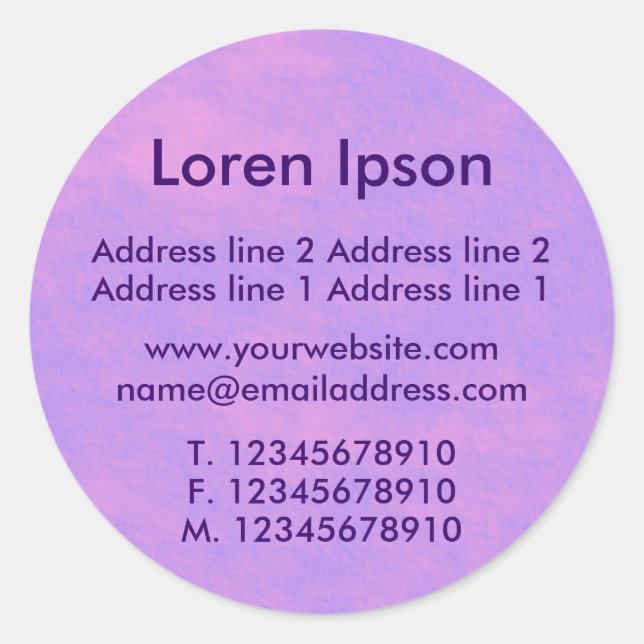 Pegatina Redonda Alien Sky Business / Profile (Anverso)