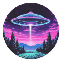 Alien Spaceship Retro Futurista