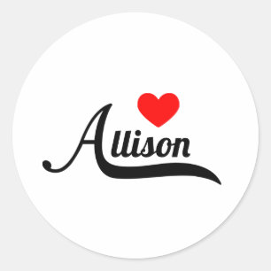 Pegatina Redonda Allison