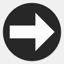 Pegatina Redonda Ally Arrow Pegatinas (3in). 6 ter.)