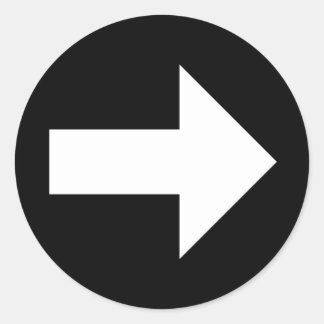 Pegatina Redonda Ally Arrow Pegatinas (3in). 6 ter.)