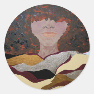 Pegatina Redonda Alma Sista por Kenia Verrett