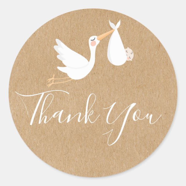 Pegatina Redonda Almacén de parto especial y bebé recién nacido (Anverso)