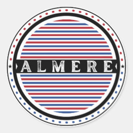 Pegatina Redonda Almere City Pride Emblem – Dutch Identity