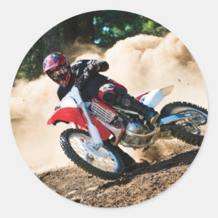 Pegatina Redonda almohada de lanzamiento de motocross