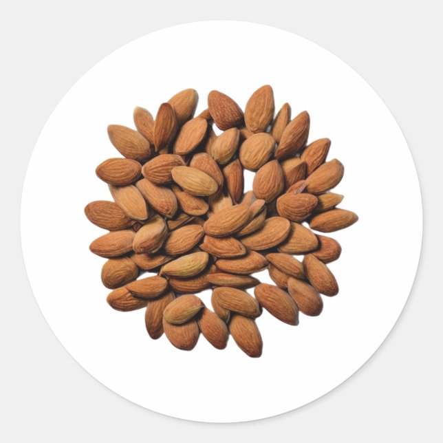 Pegatina Redonda Almonds (Anverso)