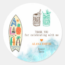 Aloha TIKI Surfboard Fiesta Tropical Luau Hawaii