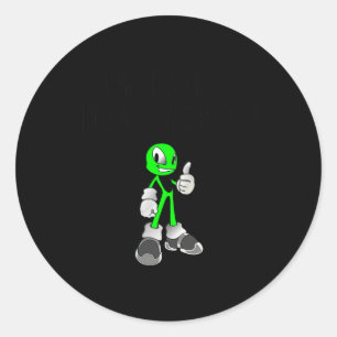 Pegatina Redonda Alopecia Areata Totalis Universalis Calvicie