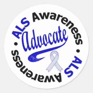 Pegatina Redonda ALS Awareness ADVOCATE